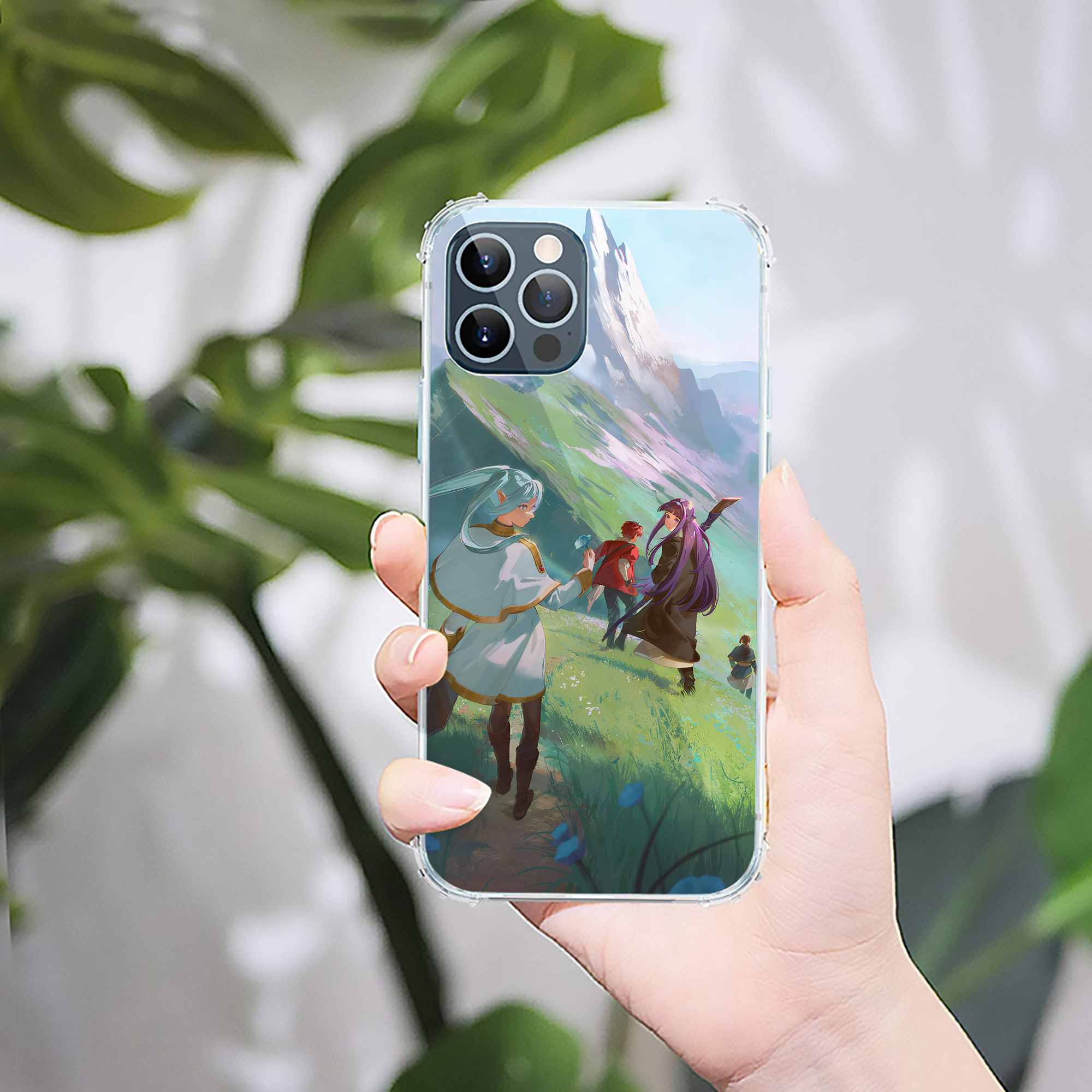 （画像用） 葬送のフリーレン Frieren 【iPhone 12シリーズ対応】透明スマホケース（クリアソフトケース）